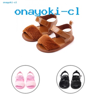 En Verano De Cuero Sintético De Felpa De Suela Suave Sandalias De Bebé Niñas Niño Prewalker Zapatos (1)
