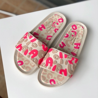 Melissa nuevas sandalias de jalea y zapatillas de suela gruesa palabra impermeable zapatos de playa perezoso zapatillas (9)