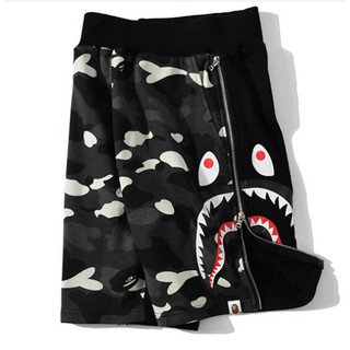 [En Stock] Más Nuevo Bape Tiburón Camuflaje Playa Simplicidad Casual Pantalones Cortos Luminosos (6)