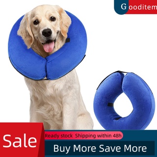 gooditem collar inflable antimordida/protección de heridas/recuperación para mascotas/collar inflable