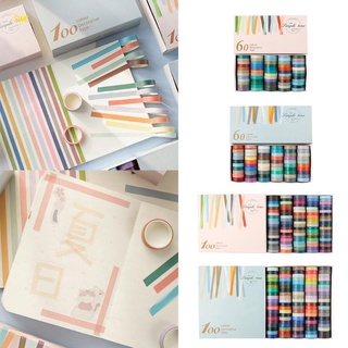 100 pzas cintas Decorativas de colores Washi rollos Para diario DIY álbum de recortes