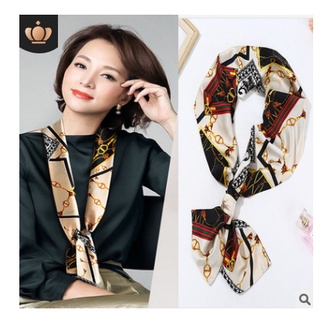 nuevo estilo 2021 nuevo estilo coreano largo de doble cara impreso pequeña bufanda primavera-verano otoño mujer estilo negocios