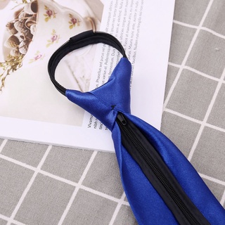 hea mens pretied color sólido esmoquin formal ajustable cremallera corbata más fácil elegante (5)