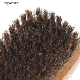 ivywhere 1x cepillo de cerdas de jabalí para hombre, madera, onda rizada, peinado, barba, cepillo de pelo cl (4)
