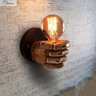 (DJ) Lámpara de pared de puño de resina Retro lámpara de pared apliques apliques de resina para el hogar