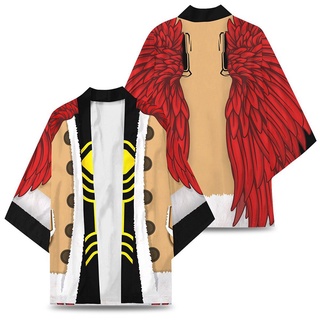 Anime mi héroe Academia Hawks Takami Keigo Cosplay traje Boku NO Hero Academia Kimono Haori capa abrigo