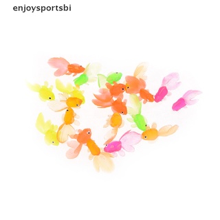 [enjoysportsbi] 20 piezas de simulación de plástico pequeño pez de oro de goma suave peces de oro juguete de los niños [caliente]