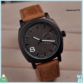 Clearance479 reloj de pulsera militar de cuarzo deportivo con correa de cuero sintético para hombre