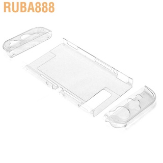 Ruba888 controlador de carcasa protectora para interruptor de TPU transparente Split Gamepad cubierta