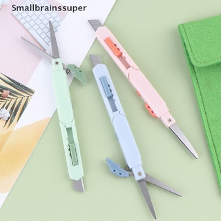 Smallbrainssuper 2 In 1 Color Portable Multifunctional Paper Cutter Cutting Paper Scissors SBS