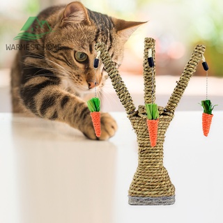 (municashop) gato gatito escalada árbol protección muebles forma zanahoria rascador poste torre mascota juguetes de peluche