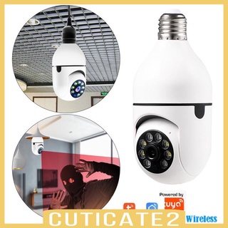 [CUTICATE2] WiFi Cámara De Luz Bombilla Nube IP Seguridad Inalámbrica Bebé Monitor CCTV