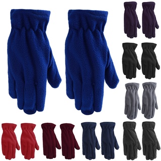 guantes engrosados polares de 8 colores/guantes cálidos simples de moda