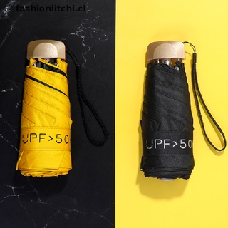 【litchi】 5 Folding Mini Super Pocket Compact Umbrella Sun Anti UV Rain Windproof 【CL】
