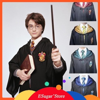 Capa de Harry Potter Gryffindor Slytherin Ravenclaw Hufflepuff Robe Cosplay disfraz niños adultos Harry Potter Cosplay