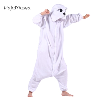 polar bear kigurumi mujeres pijamas unisex adultos animal onesie cosplay disfraz de halloween fiesta de los hombres de una pieza pijamas pijama pijama (5)