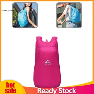 Spm mochila plegable fácil de la piel para prevenir el agua de lluvia plegable pequeña mochila antiarañazos para viajes