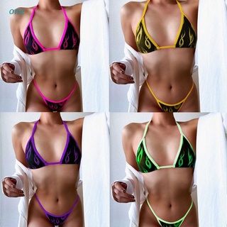un bikini sexy para mujer impreso bikini de dos piezas trajes de baño