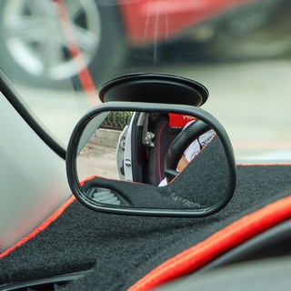 MAYSHOW Bebé Monitoreo Coche Espejo ABS Base De Plástico 360 ° Retrovisor Interior Giratorio Universal Seguro Conducción Para SUV MPV Van Con Ventosa Gran Angular De Vidrio (6)