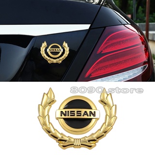 Modified 3D Wheat Ears Car Body Metal Cover Scratches Sticker Auto Trunk Side Window Decorative Decal for Nissan Almera Sylphy Altima Sentra