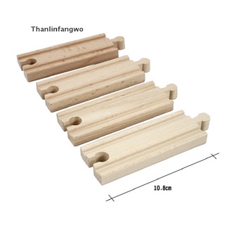 [tfnl] 1 pieza de tren de madera accesorios de pista recta compatible con las principales marcas 10,8 cm asf