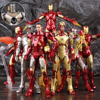 Marvel Iron Man MK1 MK2 MK3 MK4 MK5 MK6 MK7 MK42 7" Movie Action Figure Iron Man MK Mark 1 2 3 4 5 6 7 42 Legends ZD Toys Doll