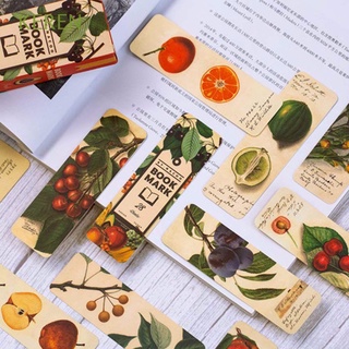 Keren Fruit Book titular literario marcador Retro papelería animales Clip Vintage tarjeta arte marcadores