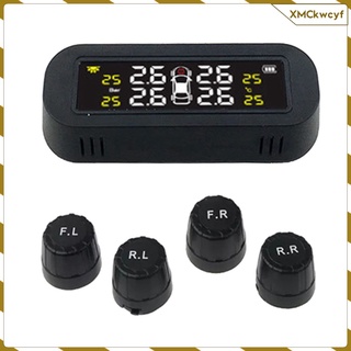 Tire Pressure Monitoring System LCD Display Tyre Monitor TPMS External Sensors