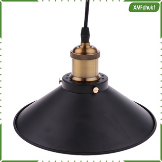 lámpara de metal negro industrial vintage retro lámpara de techo lámpara colgante, para moderno loft bar café sala de estar, e27