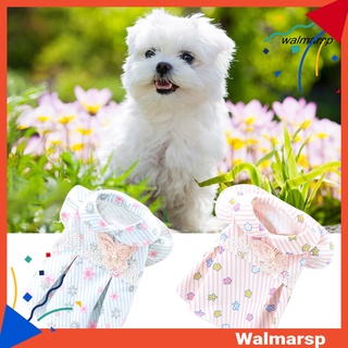 (wmp) vestido de princesa de fibra acrílica con estampado de rayas llamativo para mascotas/perros/verano