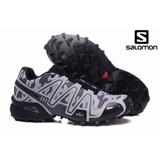 [Disponible En Inventario] salomon/Speedcross 1 Al Aire Libre Profesional Senderismo Deporte Zapatos Camuflaje Gris 40-46