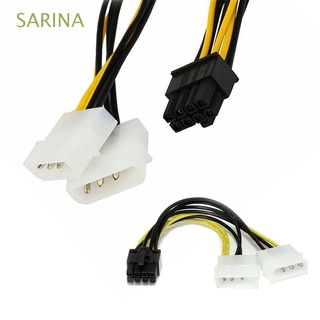 SARINA Durable Power Cord Computer Office IDE Cables Graphics Card Connectors Video Card Computer Cables 18CM PCI-E 8PIN PCI Express 8Pin To Dual 4 Pin