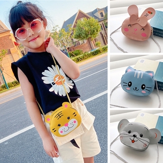 De dibujos animados lindo niños bolsa de niña monedero bolsas Mini bolso de hombro animales bolsos
