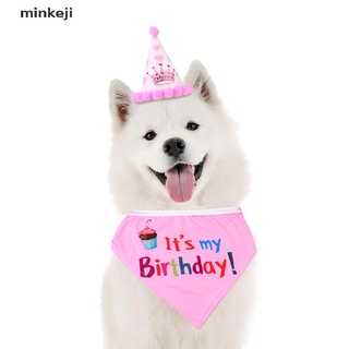 keji mascota gato perro feliz fiesta de cumpleaños corona sombrero cachorro babero collar gorra headwear disfraz.