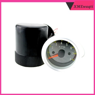 Portable 2\\\' Car Tacho Rev Counter Gauge Tachometer Yellow LED RPM Light