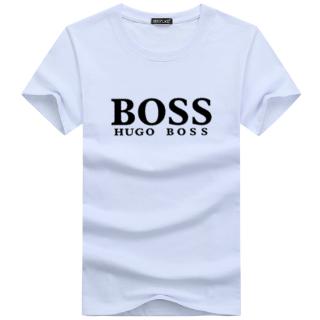Moda Jefe Letra Impresión Camiseta Unisex Multicolor O-Cuello De Manga Corta Suelta Pareja Casual Top S ~ 5XL