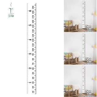 Colgante tabla de crecimiento de los niños de altura regla de 2m enrollable de tela de crecimiento regla para niños bebé cumpleaños hogar decoración de pared