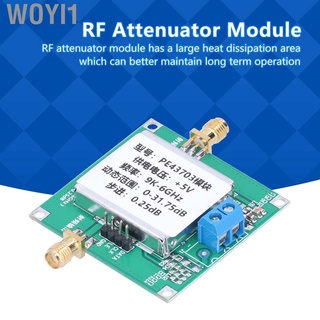 woyi1 módulo atenuador digital rf pe43703 dc 5v 9k‐6ghz 0.25db paso a 31.75db placa de disipación de calor (7)