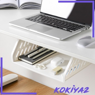 [Kokiya2] organizador de escritorio bajo blanco Invisible oculto cajón de escritorio para cocina oficina