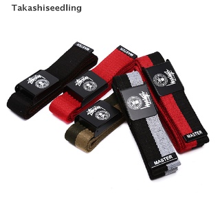 Takashiseedling/ STUSSY cinturón de lona hombres y mujeres carta moda cinturón productos populares