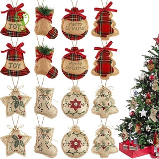 16 pzs adornos de árbol de navidad adornos de adornos/adornos colgantes de navidad (8 estilos)