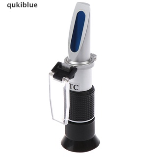 qukiblue - refractómetro de miel de mano (58-90% brix, azúcar, baume, medidor de agua cl)