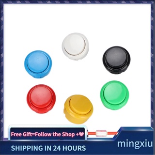 Mingxiu QM 12pcs Arcade Joystick botones de consola de juegos durables 30 mm botón de reemplazo para