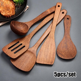 Utensilios de cocina juego de utensilios de cocina cucharas de madera antiadherentes utensilios de madera