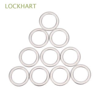 LOCKHART Durable Ring Washers Outdoor Sports Bicycle Pedal Protection Ring Cycling Spacer Crank Stainless Steel Bicycle Parts 10Pcs MTB Bike Bike Pedals