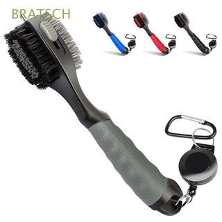 BRATSCH High Quality Golf Club Brush Retractable Retractable Groove Cleaner Golf Groove Cleaning Brush Golf Accessories Cleaning Tool Durable Sporting Goods 2 Sided Cleaner Sharpener Tool/Multicolor (1)