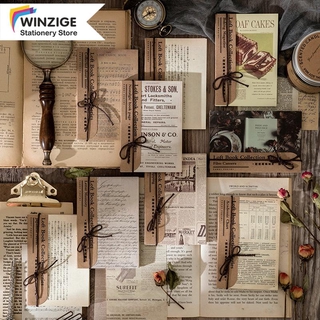 kit De Diario Winzige 60sheets Vintage Material Papel De Regalo DIY Scrapbook Set (1)