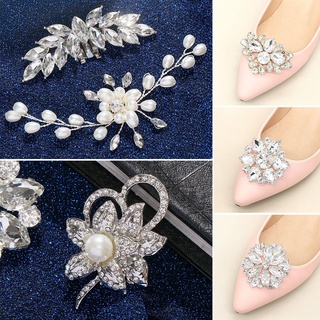 haustency 2 piezas de diamantes de imitación clip de zapatos de las mujeres de la novia decoraciones de zapatos brillantes decorativos clips de boda cuadrado abrazadera de tacón alto señora encanto hebilla (3)