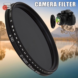 fader variable nd filtro ajustable nd2 a nd400 densidad neutral para lente de cámara