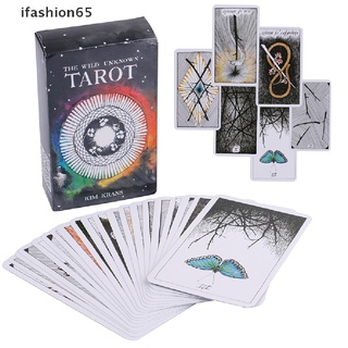 ifashion65 78pcs the wild unknown tarot deck rider-waite oracle set fortune telling cards cl